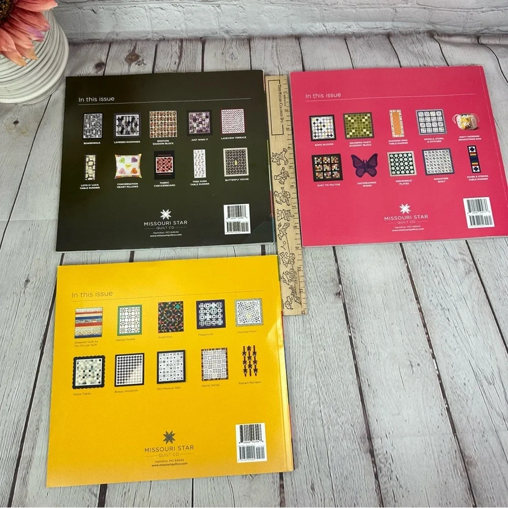 21-22 Missouri Star BLOCK Quilt Idea Books - Set of 3 handmade cottagecore